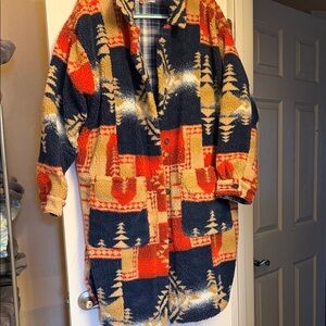 Anthropologie Multicolor Patterned Jacket